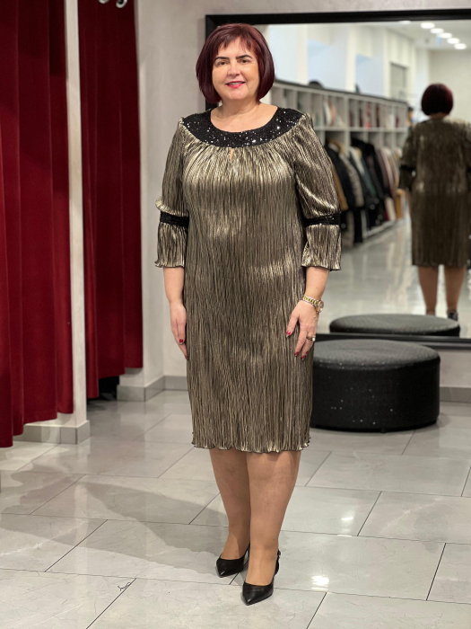 Rochie scurta aurie 969 [1]