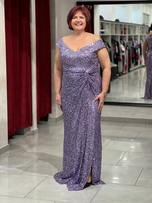 Rochie lila cu paiete mod. 24244 [1]