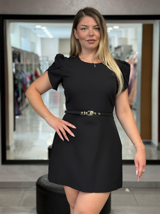 Rochie neagra cu fermoar pe spate [1]