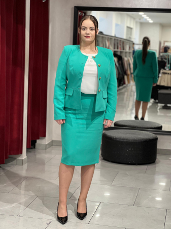Costum verde turcoaz 822