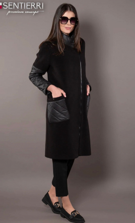 Palton negru Brenda 849 [3]