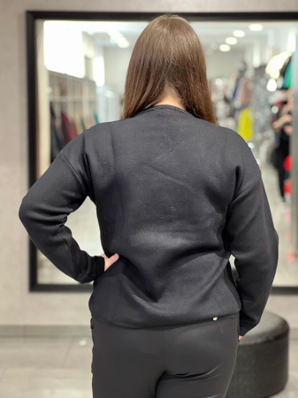 Bluză damă neagră cu broderie [3]