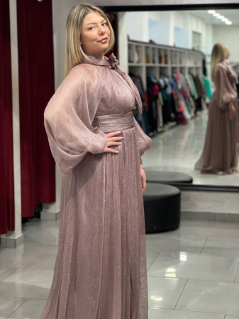 Rochie melanj cu funda 4994 [2]