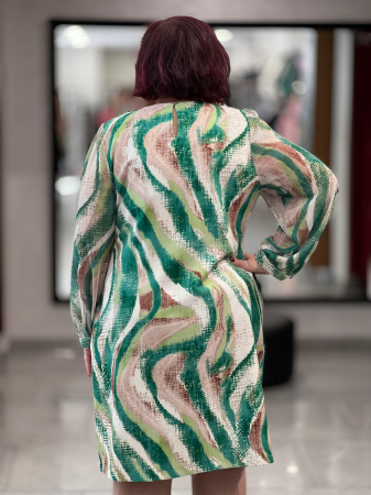Rochie cu print verde 20388 [3]