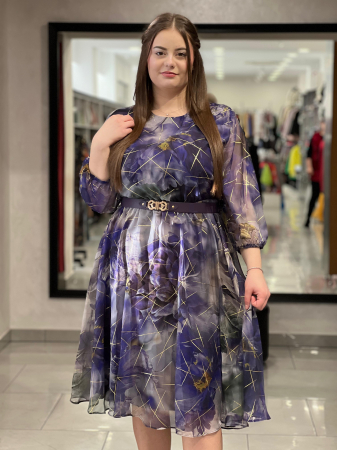 Rochie print mov 22022