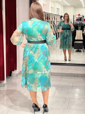 Rochie office degrade verde 1617 [3]