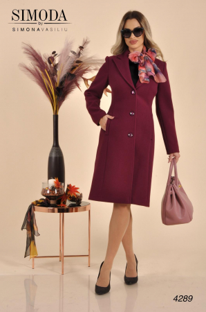 Palton bordo dama 4289 [3]