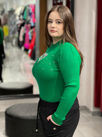 Bluza dama verde model inimă [1]