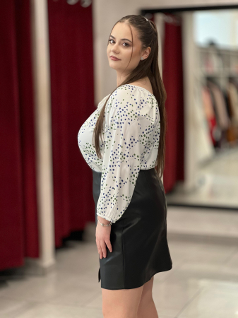 Bluza dama cu snur si punctulete [3]