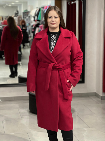 Pardesie - Palton damă roșu Patrizia