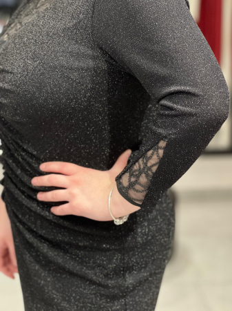 Rochie neagra sclipici 961 [1]