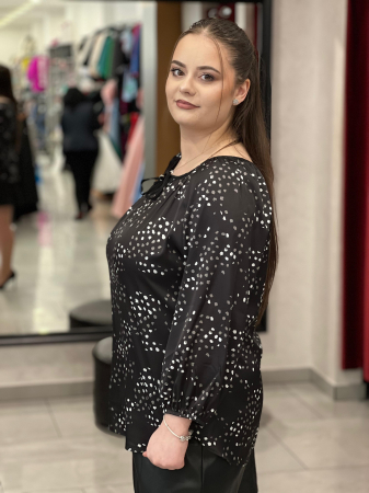 Bluza dama cu snur si punctulete [1]