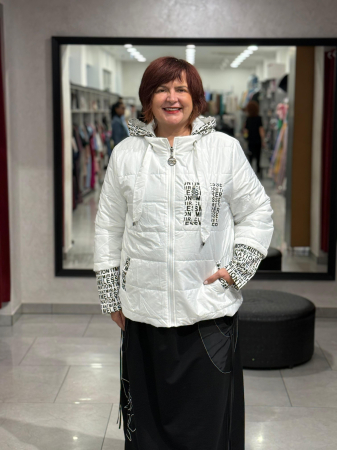 Geacă dama Rules albă [2]