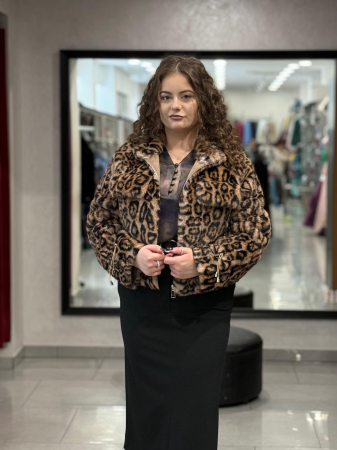 Haina blană eco animal-print [2]