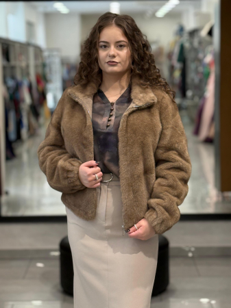 Scurte - Haina blană eco mocha
