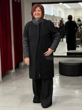 Pardesie - Palton negru Brenda 849