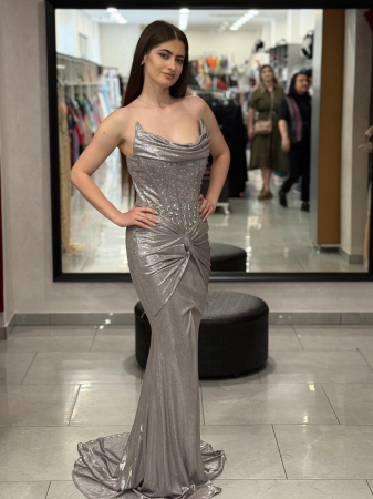 Imbracaminte femei - Rochie argintie Marissa