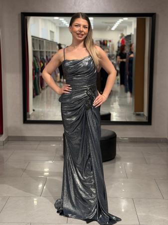 Rochie argintie Ingrid
