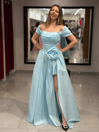 Marimi mari - Rochie aqua 4622
