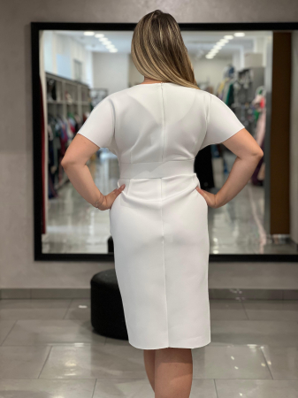 Rochie alba petrecuta [2]