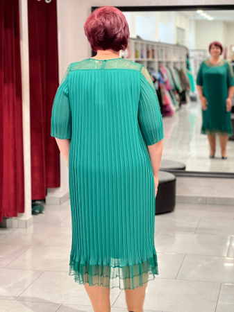 Rochie cu pliuri si strasuri asimetrica 019-024 [3]