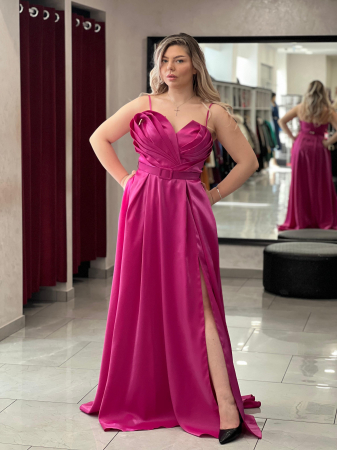 Rochii de seara lungi - Rochie evazată cu bretele 6346