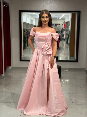 Imbracaminte femei - Rochie roz pudra 4622