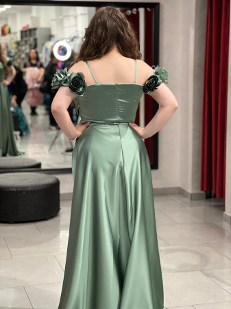 Rochie menta lunga evazata 2510 [3]