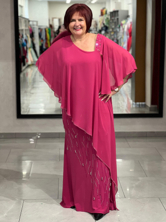 Rochii de seara - Rochie lunga fucsia 2120