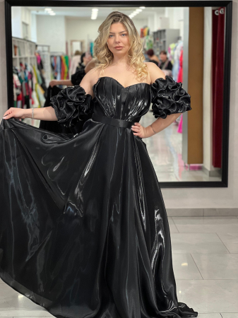 Rochie lunga neagra 3136 [3]