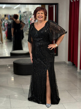 Rochie lunga neagra 8071 [2]
