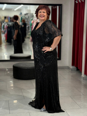 Rochie lunga neagra 8071 [1]