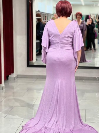 Rochie lunga roz sidef 25165/2 [2]