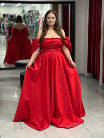 Rochie lunga rosie 3112 [1]