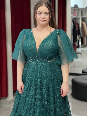 Rochie lunga verde 8006 [1]