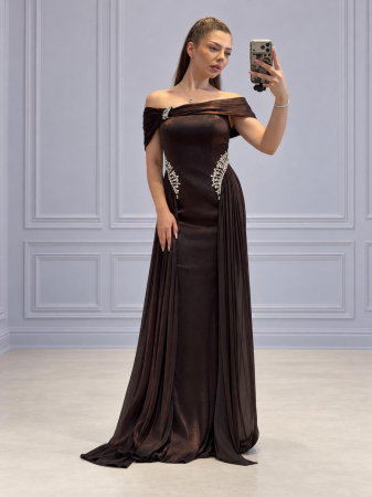 Imbracaminte femei - Rochie maro Catherine