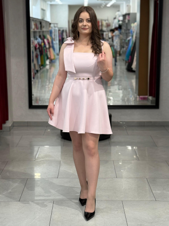 Rochii de seara scurte - Rochie roz scurta mod. 1245