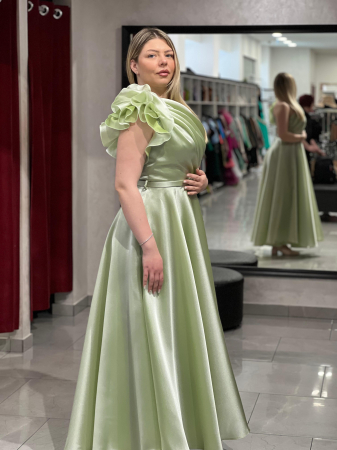 Rochie midi verde fistic 6070 [1]
