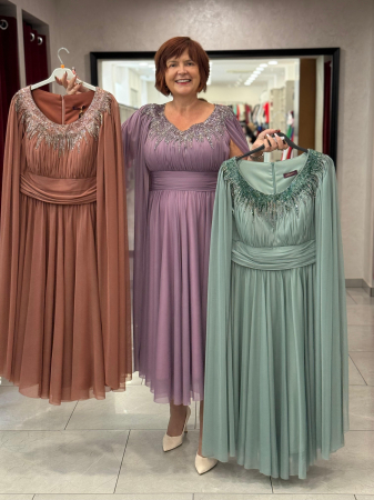 Imbracaminte femei - Rochie Mona 6501 aramiu