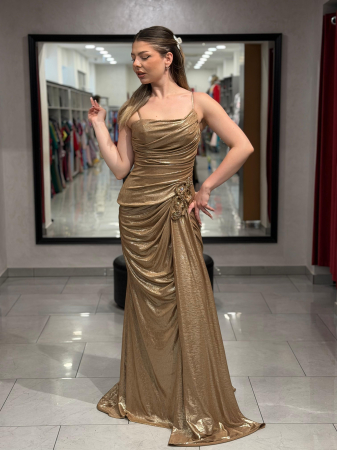 Rochie aurie Ingrid