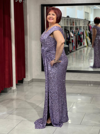 Rochie lila cu paiete mod. 24244 [1]