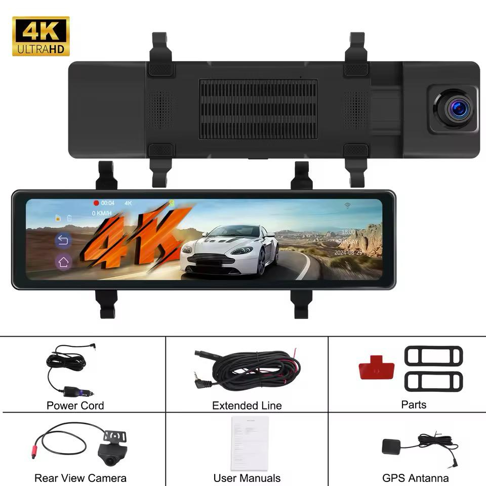 Camera Auto 4K, Inregistrare in bucla, Vedere nocturna, G-Sensor, Camera video marsarier inclusa in pachet [5]