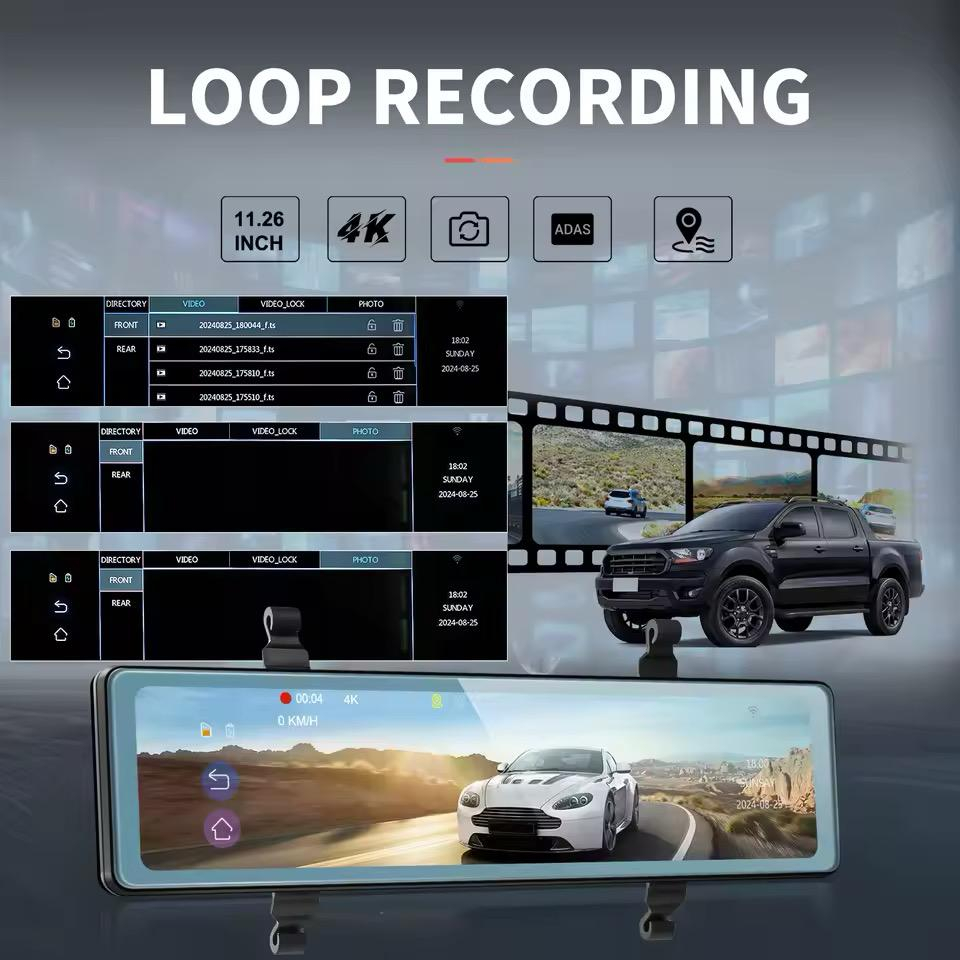 Camera Auto 4K, Inregistrare in bucla, Vedere nocturna, G-Sensor, Camera video marsarier inclusa in pachet [10]