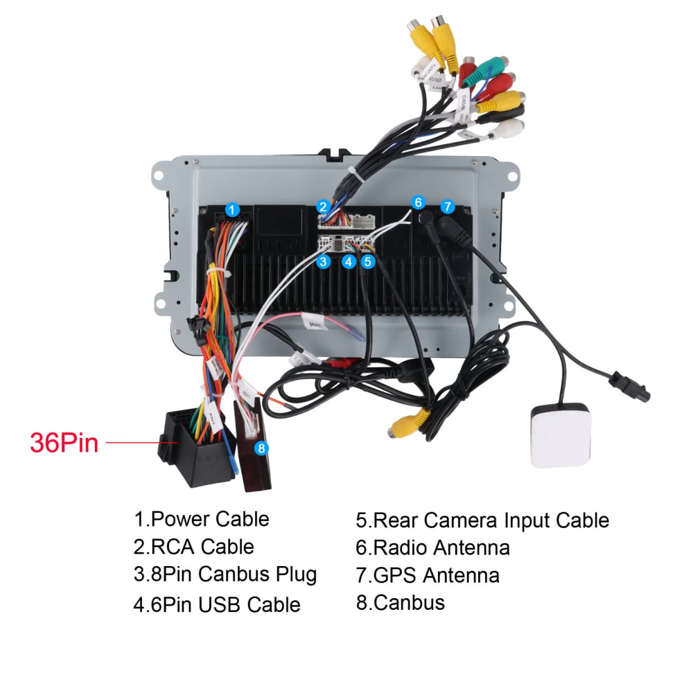 Navigatie Android Carplay, 4gbRAM, Display 9 inch, Carplay, 4 Core [4]