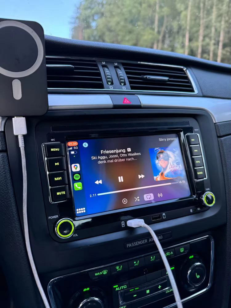 Navigatie Android, 4gbRAM, Carplay slot SIM, Display 7 inch, Carplay, 8 Core, pentru Passat B6,7, Eos, Tiguan, Golf 5,6, Skoda Octavia 2, Caddy, Sharan, Jetta Fabia, Superb, Seat Leon, Altea, Toledo, [4]