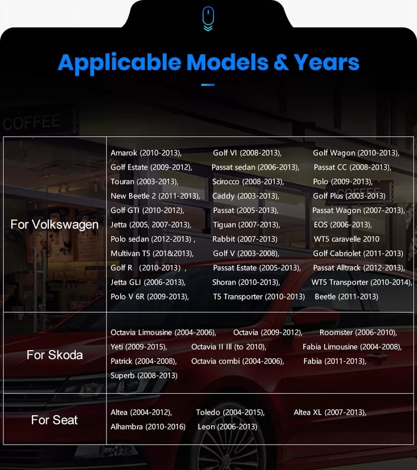 Navigatie Android, 4GB RAM, Carplay, GPS, Dedicata VW Passat B6, B7, Golf 5, 6, Jetta, Polo, Touran, WiFi, 2 x USB, Bluetooth [8]
