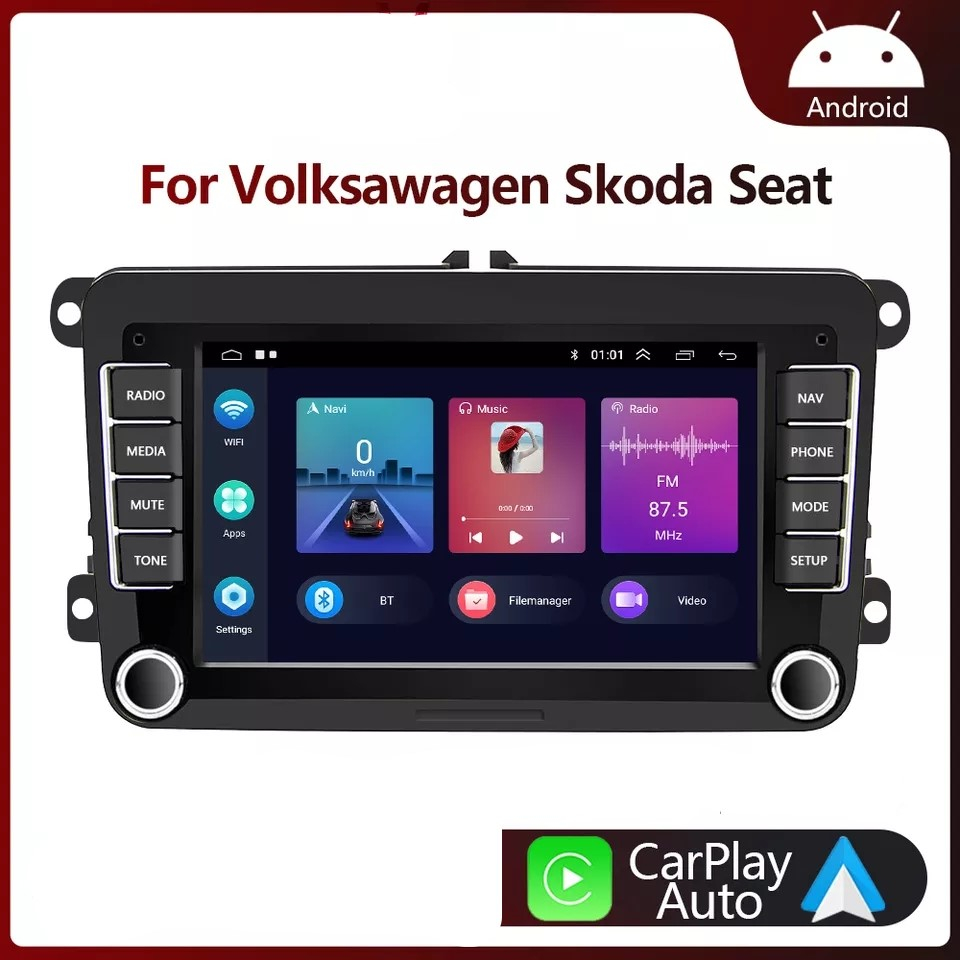 Navigatie Android, 4gb ram, Carplay, Android, pentru VW Passat CC, B7, B6, Golf 5, 6, Touran, Skoda, Octavia, Seat, Wi-Fi, Usb, Canbus Extern [5]