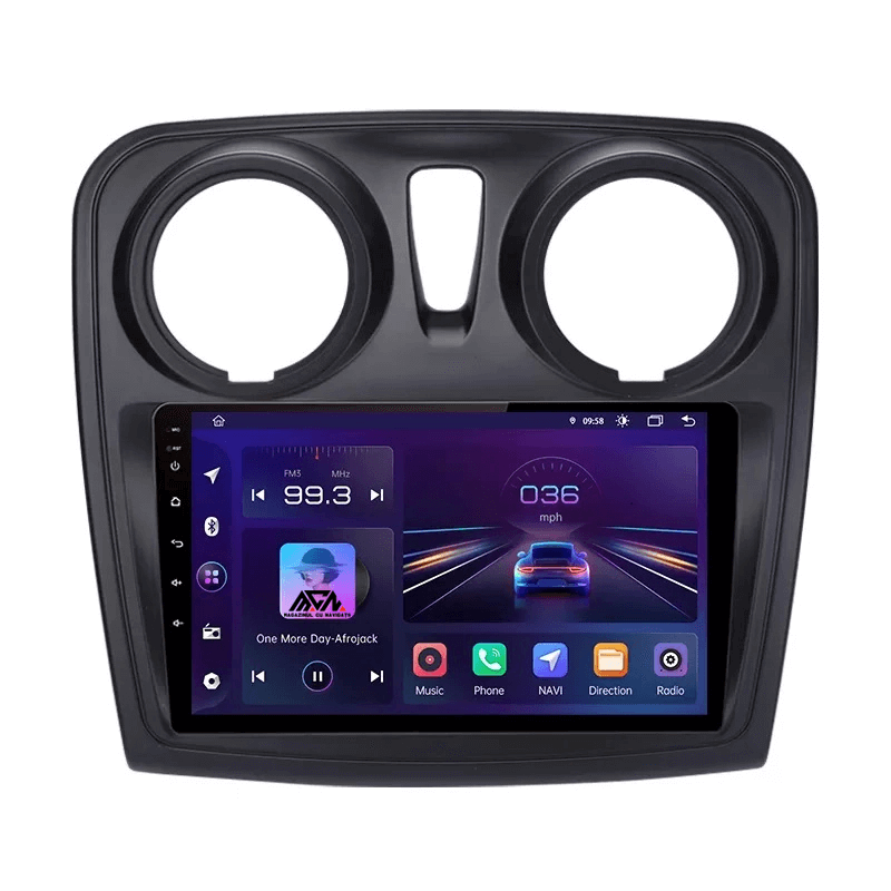 Navigatie Android, 4GB RAM, Ecran 9″, 64GB ROM, Carplay, Grile aer rotunde, compatibila Dacia Logan, Sandero, GPS, Wifi, Bluetooth [7]