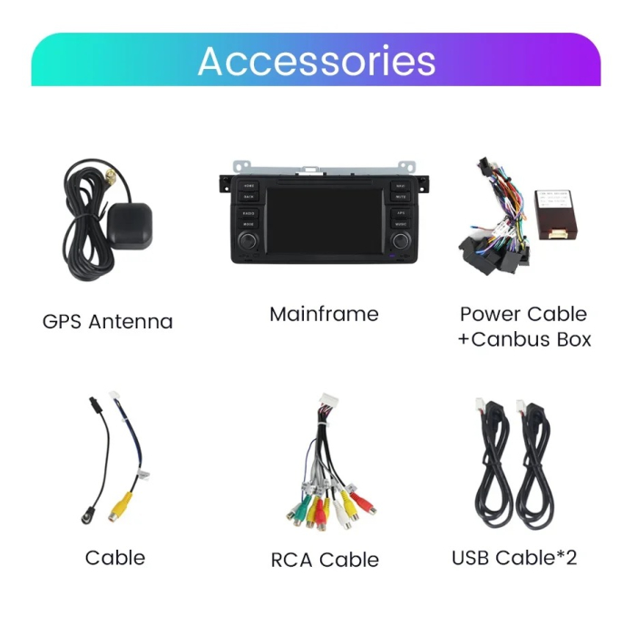 Navigatie Android JunSun 2gbRam BMW E46, carplay, wifi, gps, bluetooth [6]