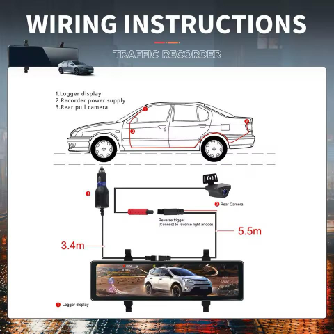 Camera Auto 4K, Inregistrare in bucla, Vedere nocturna, G-Sensor, Camera video marsarier inclusa in pachet [5]